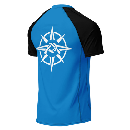 Black-Sleeve Ranked Rash Guard (Cut & Color Options)