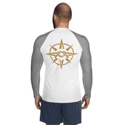 White-Body Ranked Rash Guard (Cut & Color Options)