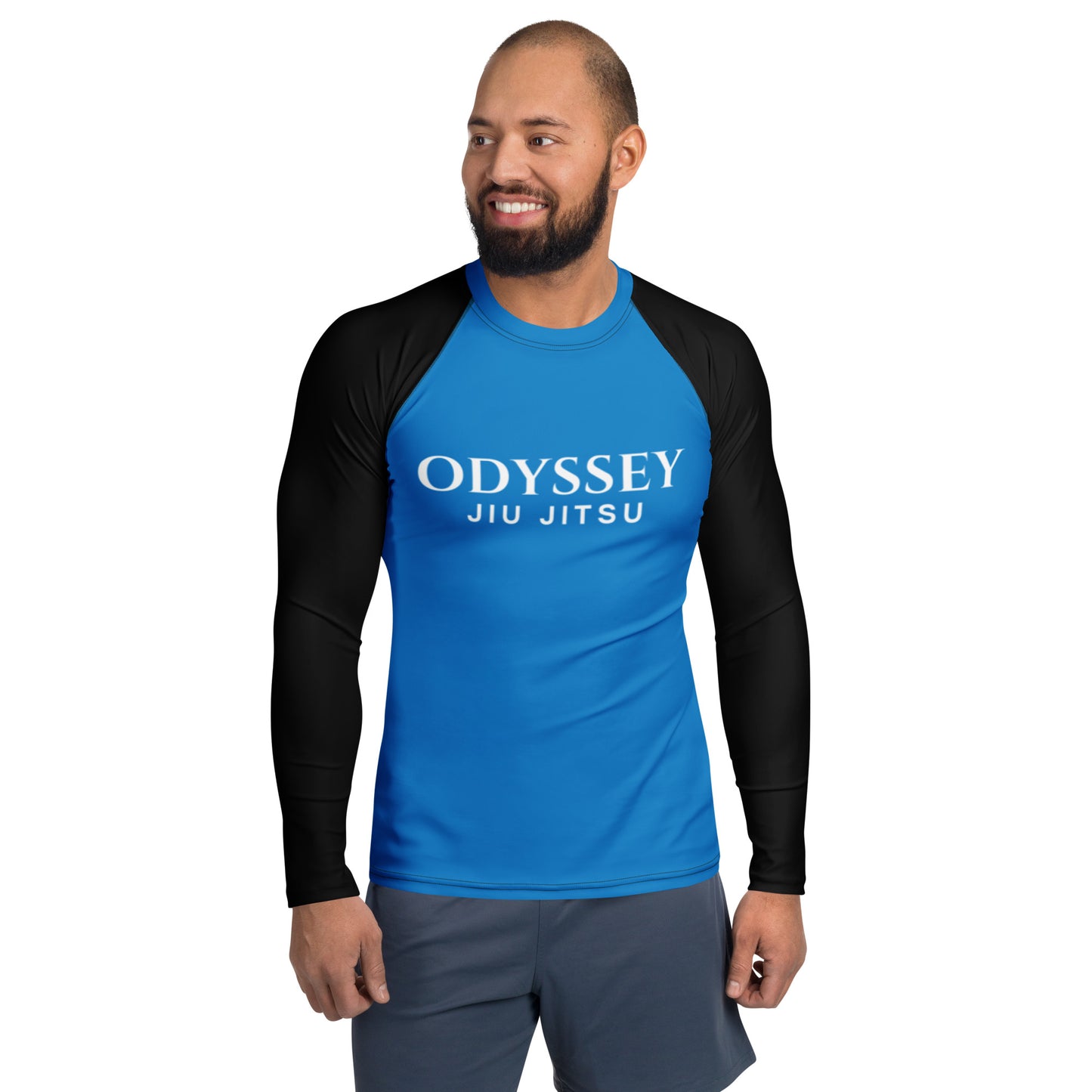 Black-Sleeve Ranked Rash Guard (Cut & Color Options)