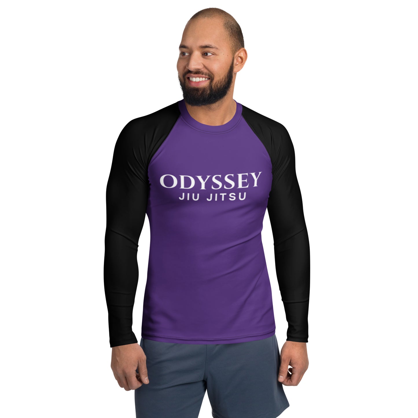 Black-Sleeve Ranked Rash Guard (Cut & Color Options)