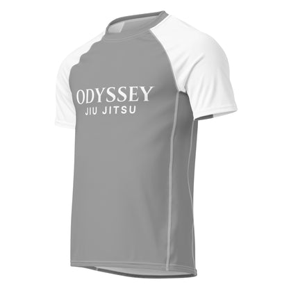 White-Sleeve Ranked Rash Guard (Cut & Color Options)