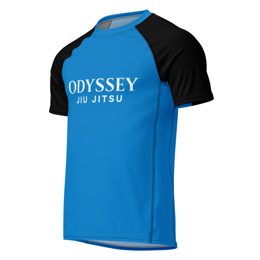 Black-Sleeve Ranked Rash Guard (Cut & Color Options)