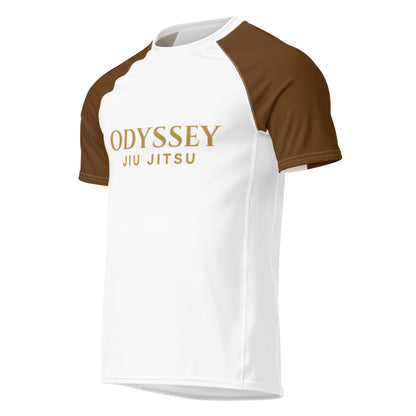 White-Body Ranked Rash Guard (Cut & Color Options)