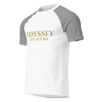 White-Body Ranked Rash Guard (Cut & Color Options)