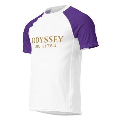 White-Body Ranked Rash Guard (Cut & Color Options)