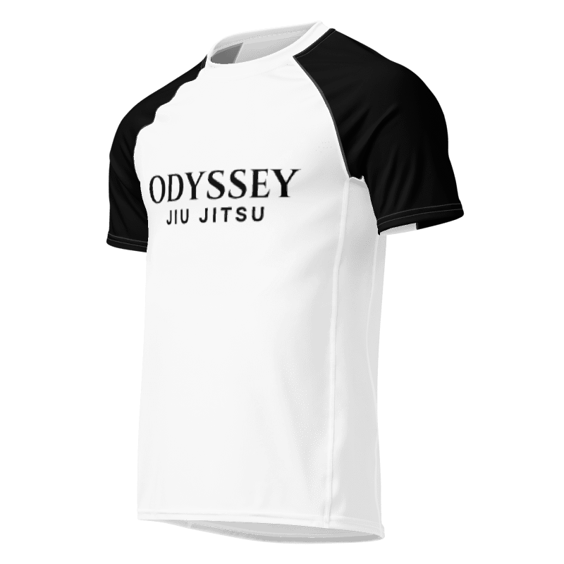 Black-Sleeve Ranked Rash Guard (Cut & Color Options)
