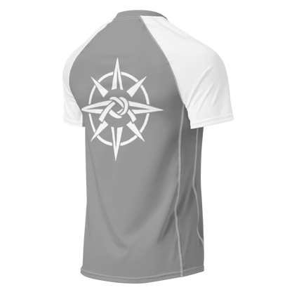 White-Sleeve Ranked Rash Guard (Cut & Color Options)
