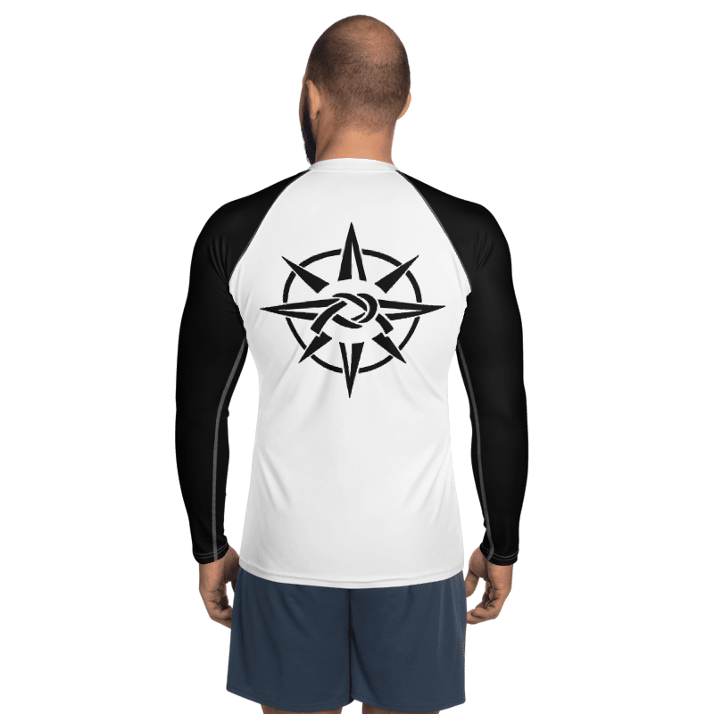 Black-Sleeve Ranked Rash Guard (Cut & Color Options)